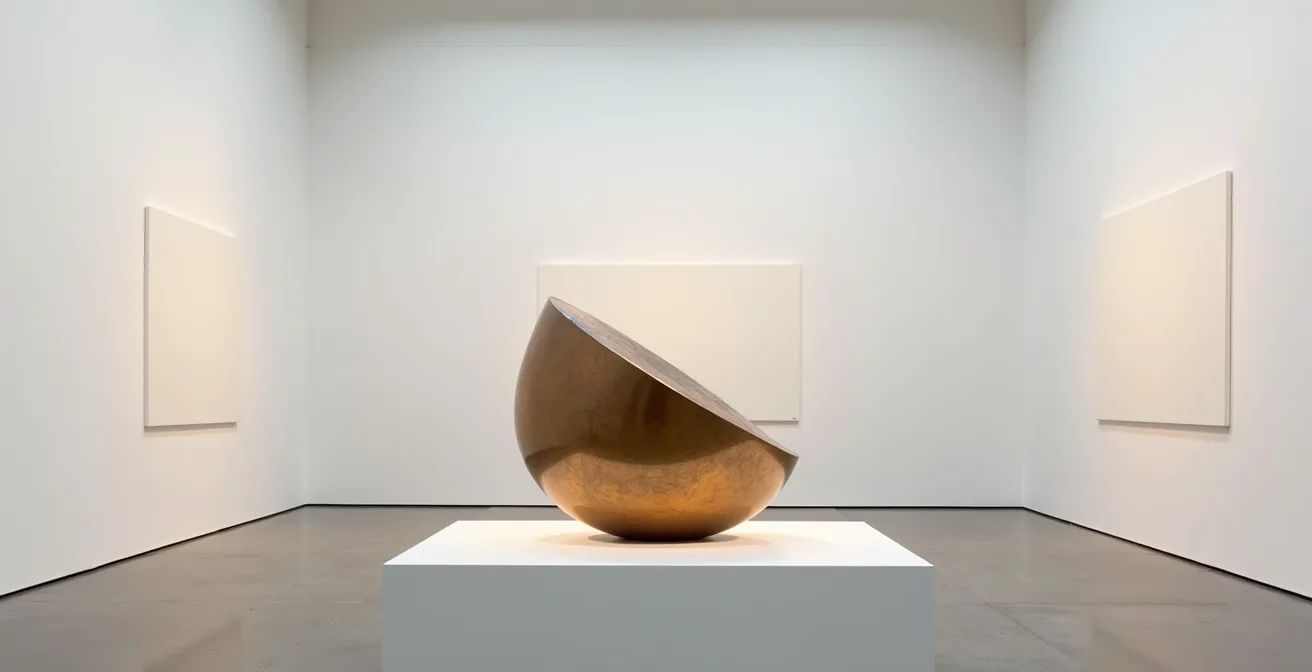 Bronzeskulptur unter verschiedenen Lichttemperaturen von 3000K bis 4000K