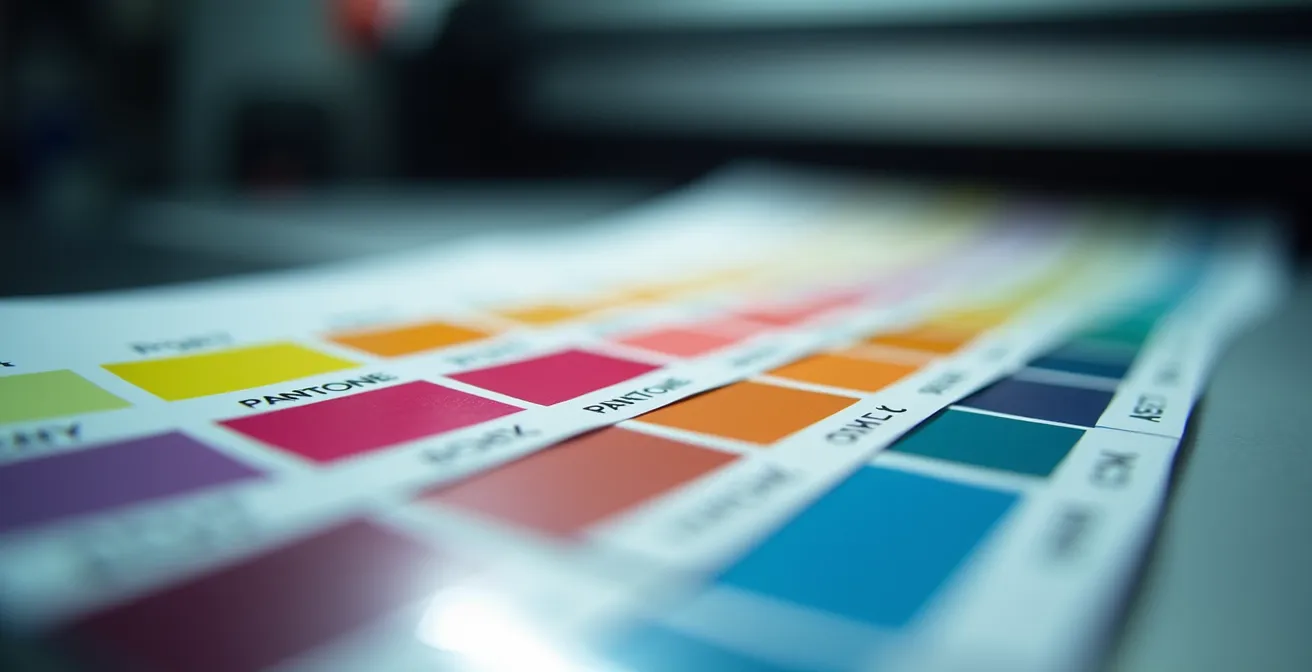 Professionelle Farbkalibrierung für Bürowand-Gestaltung