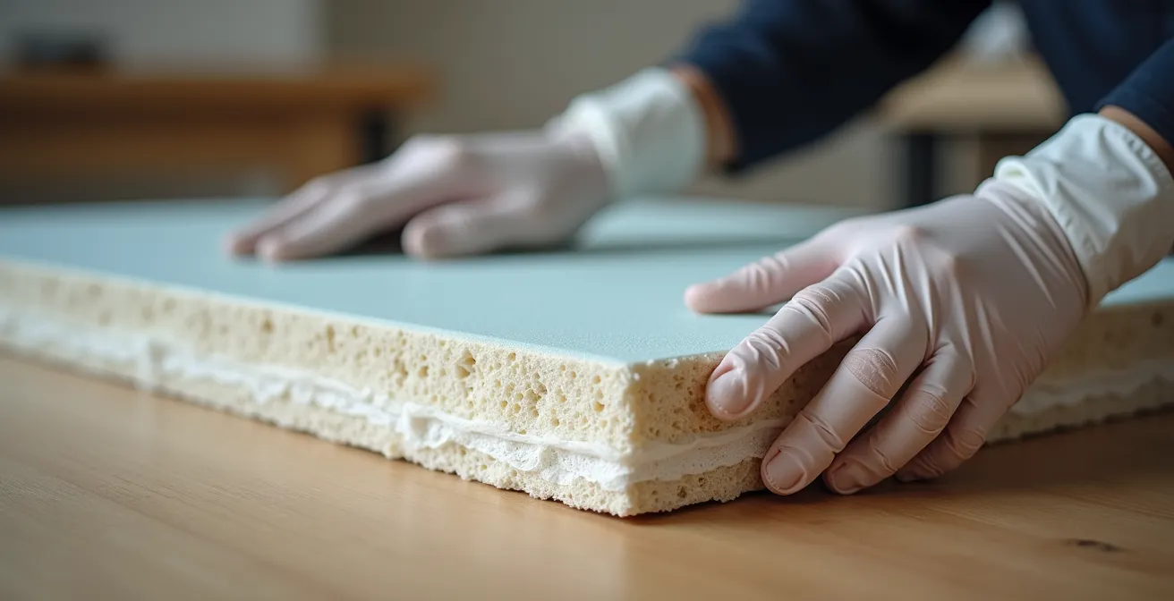 Professionelle Kunstverpackung und Transportvorbereitung in Nahaufnahme